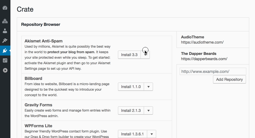 Repository browser prototype